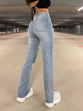 Jean droit déchiré délavé Urban Casual